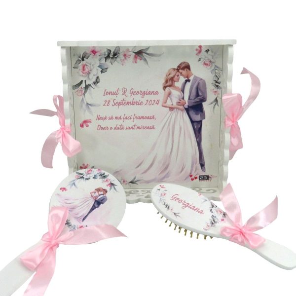 Set Gătit Mireasa, ”Tineri cu Speranță”, Personalizat, 3 piese ILIF310019 (2)