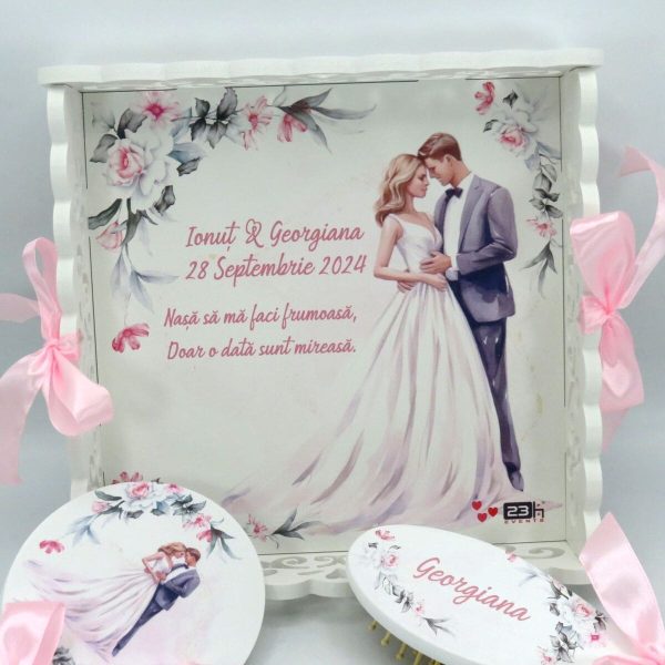 Set Gătit Mireasa, ”Tineri cu Speranță”, Personalizat, 3 piese ILIF310019 (3)