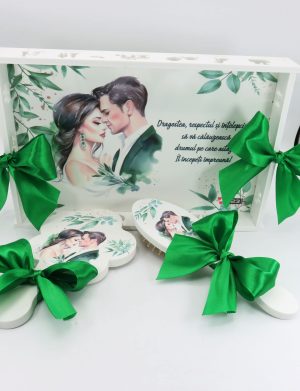 Set Gătit Mireasa, Verde, Nepersonalizat, 3 piese – ILIF310011