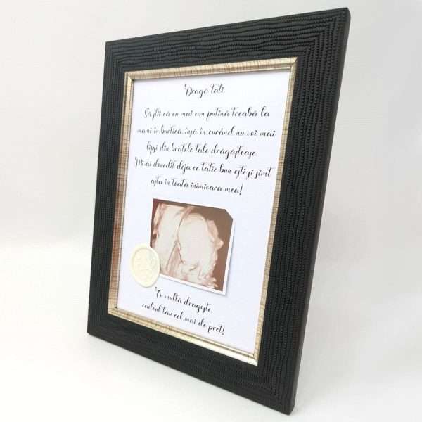 Cadou pentru tata, tablou special cu ecografie bebe si mesaj DSPH311015 (6)