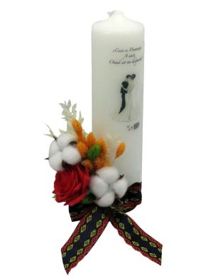 Lumanare Nunta model decorat – Traditional – PRIF311029