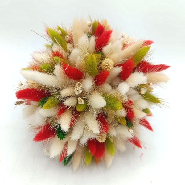 Buchet mireasanasa din flori uscate, multicolor FEIS312006 (2)