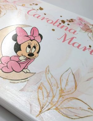 Cutie trusou personalizata, Baby Minnie, roz-auriu – DSPH312002