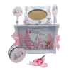 Set Tavita Mot (turta), Iarna Roz, model personalizat cu 6 piese FEIS312024 (2)