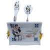 Set pentru gatit mireasa, Traditional Albastru, model nepersonalizat cu 3 piese FEIS401044