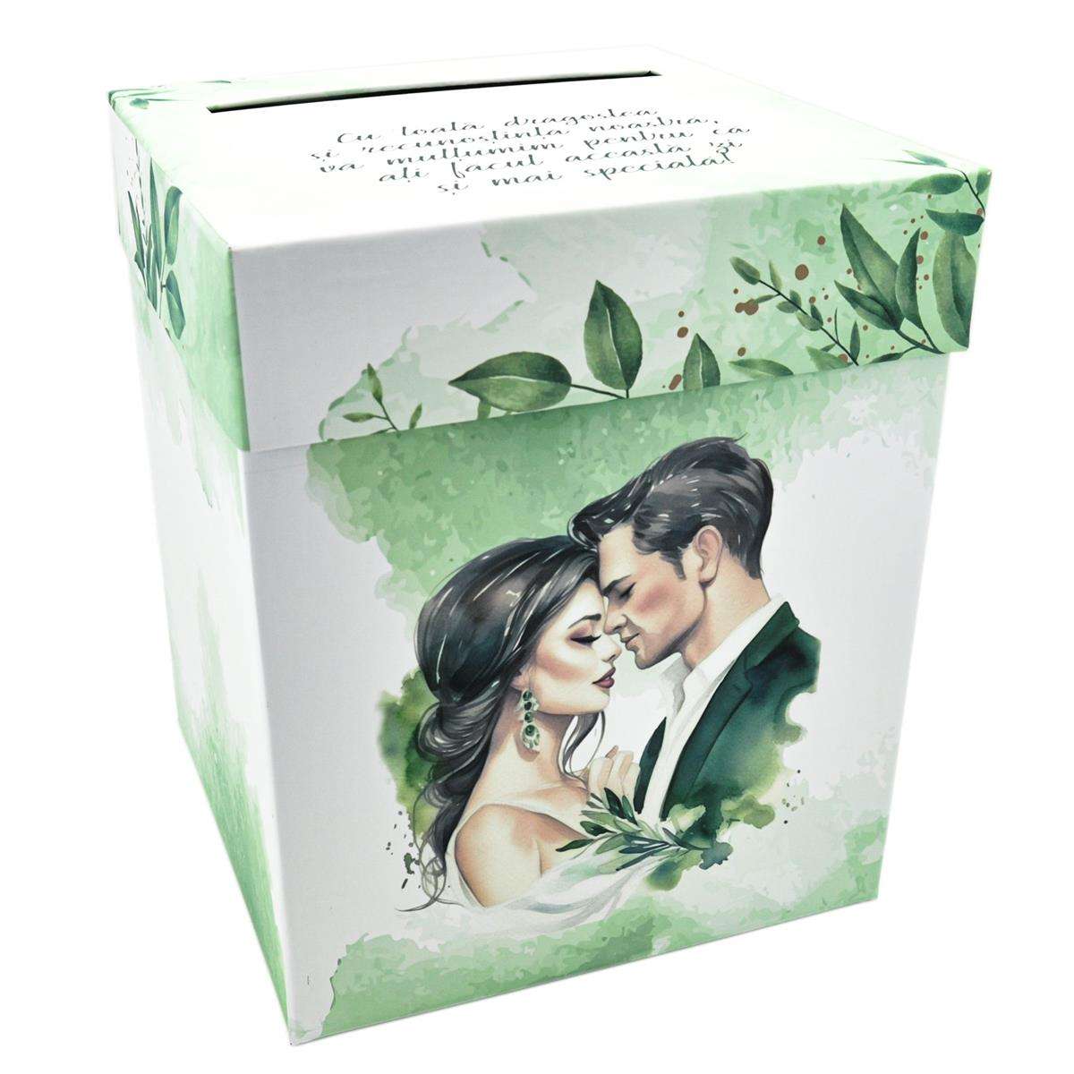 cutie dar nunta miri verde 1