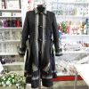 Haina de dama cu cordon, stofa brodata, croita in Romania, negru alb LLDJ403016 (2)