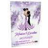 Marturie nunta personalizata, magnet frigider 10x15cm, Lavanda Mov ILIF403042