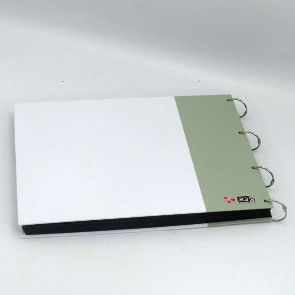 Guest Book personalizat carte mesaje invitati, model cu verde si file negre ILIF406005 (6)
