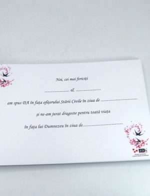 Guest Book personalizat – carte mesaje invitati, Flori de Cires – ILIF406010