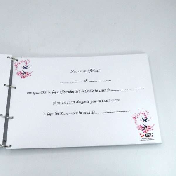 Guest Book personalizat carte mesaje invitati, Flori de Cires ILIF406010 (9)