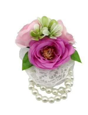 Bratara corsaj pentru domnisoara de onoare, roz – ILIF407014