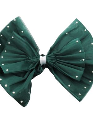 Decor masina pentru nunta, Funda Tulle verde – ILIF406029