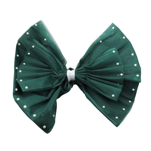 Decor masina pentru nunta, Funda Tulle verde ILIF406029 (2)