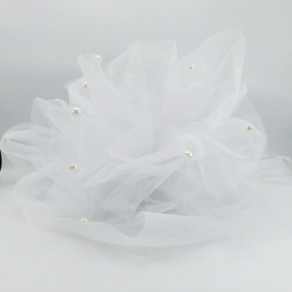 Decor masina pentru oglinzi, pompon alb ILIF406031 (2)