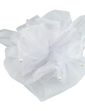 Decor masina pentru oglinzi, pompon alb – ILIF406031