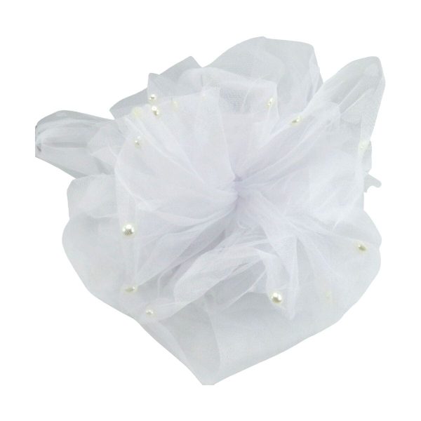 Decor masina pentru oglinzi, pompon alb ILIF406031 (4)