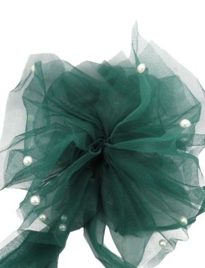 Decor masina pentru oglinzi, pompon verde – ILIF406032