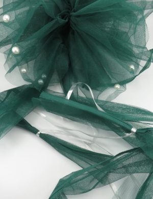 Decor masina pentru oglinzi, pompon verde – ILIF406032