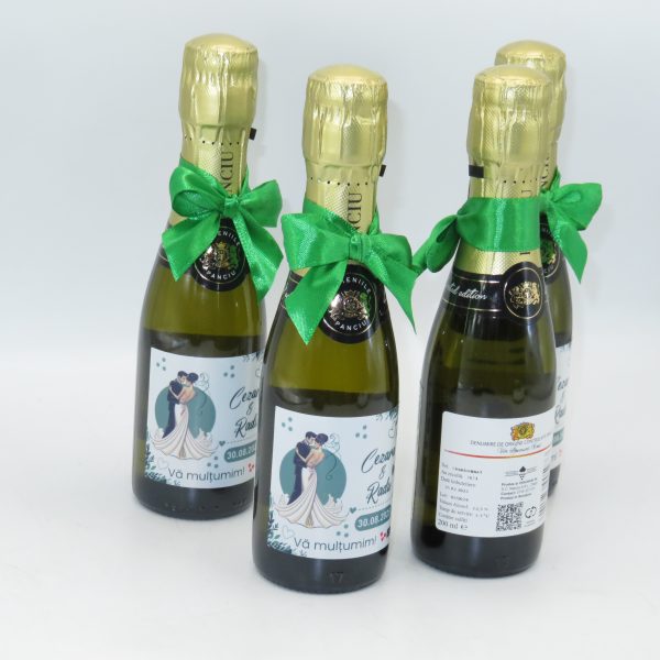 Marturie nunta, Sticluta Vin Spumant - personalizata - ALIF407002 - imagine 14