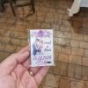 Marturie nunta personalizata, tema mov lila, cu magnet, 80x45mm ILIF406025 (3)