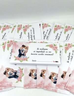Plic de Dar (bani) pentru nunta, tematica Fuzzy Pink, nepersonalizat –  SMIBC407001