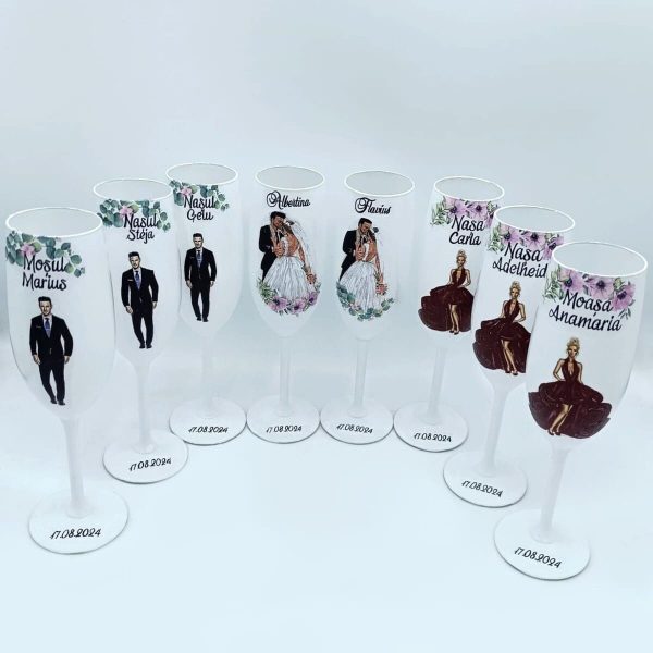 Set 8 pahare personalizate pentru miri, nasi & mosi FEIS407011 (1)