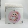 Cutie Dar Botez, Fetita, din placaj lemn, dim. 26x26x31 cm ILIF408021 (3)