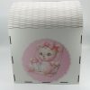 Cutie Dar Botez, Fetita, din placaj lemn, dim. 26x26x31 cm ILIF408021 (5)