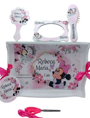 Set Tavita Mot (turta), Micuta Minnie m2, model personalizat cu 6 piese – FEIS408013