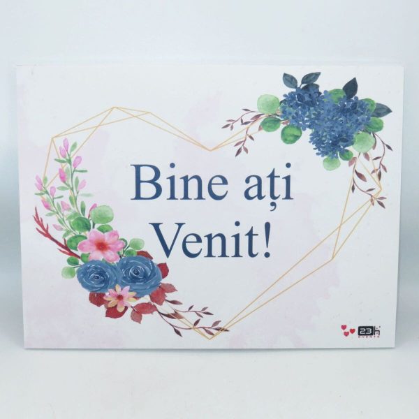 Tablou Bine ati venit, nunta, Nepersonalizat, dim. 400x300 mm ILIF408006 (3)