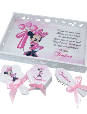 Tavita mot fetita, Minnie, model personalizat cu 4 piese – ILIF409018