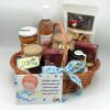 Cos cadou Cerere Nasi Botez Baietel cu produse naturale, 10 piese ILIF410012 (1)