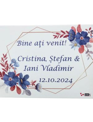 Tablou Bine ati Venit nunta, Personalizat, Toamna m2, dim. 94 ×55 cm – ILIF410018