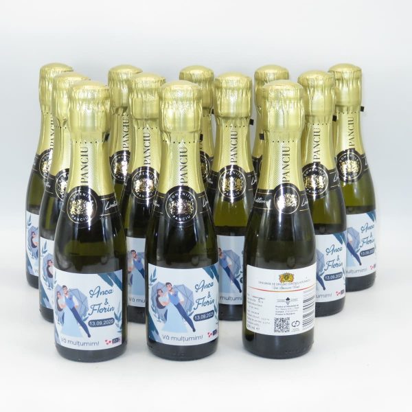 Marturie nunta, Sticluta Vin Spumant - personalizata - ILIF411014 - imagine 7
