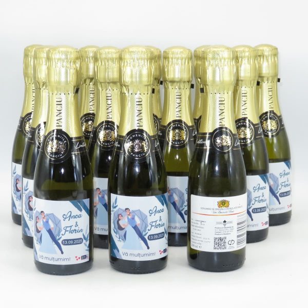 Marturie nunta, Sticluta Vin Spumant - personalizata - ILIF411014 - imagine 11