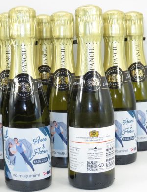 Marturie nunta, Sticluta Vin Spumant – personalizata – ILIF411014