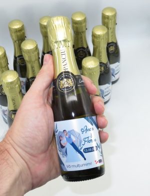 Marturie nunta, Sticluta Vin Spumant – personalizata – ILIF411014