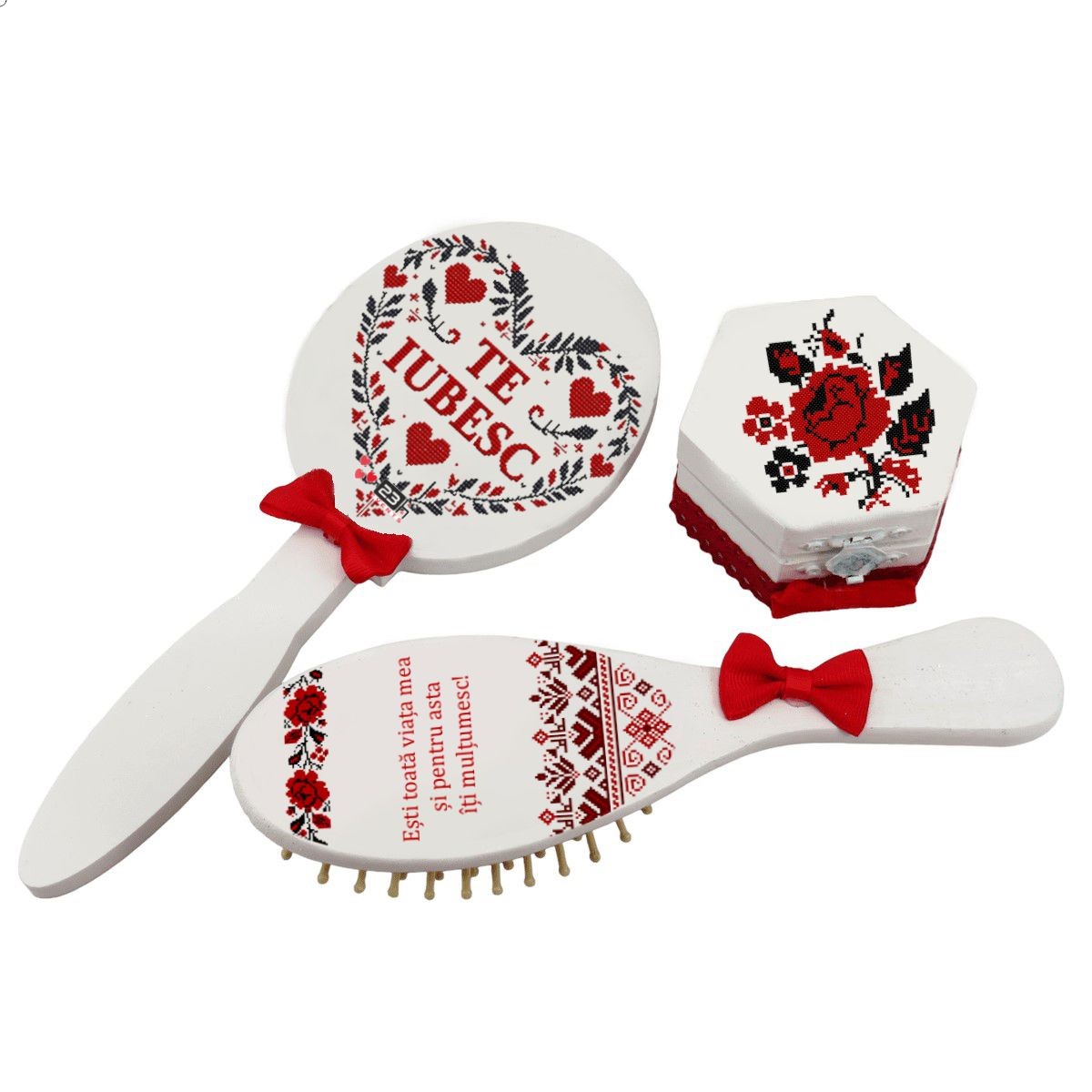 Cadou Iubită Dragobete Valentines Day set 3 piese Te Iubesc ILIF501058