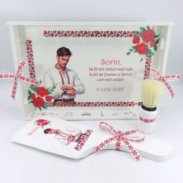 Set gătit mire, Tradițional m1, tăviță personalizată 3 piese – ILIF501045 - imagine 2