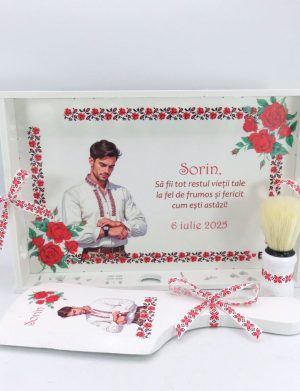 Set gătit mire, Tradițional m1, tăviță personalizată 3 piese – ILIF501045