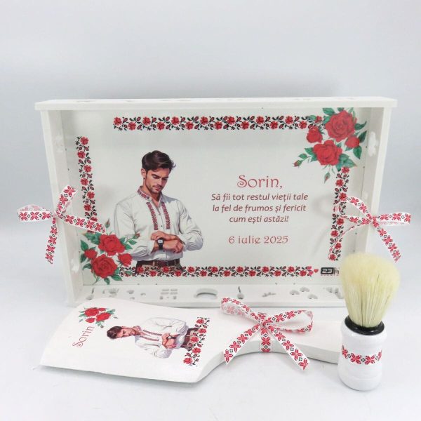 Set gătit mire, Tradițional m1, tăviță personalizată 3 piese – ILIF501045 - imagine 4
