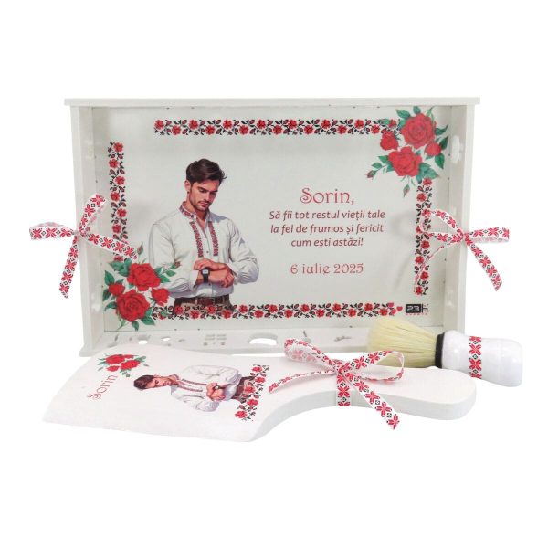 Set gătit mire, Tradițional m1, tăviță personalizată 3 piese – ILIF501045