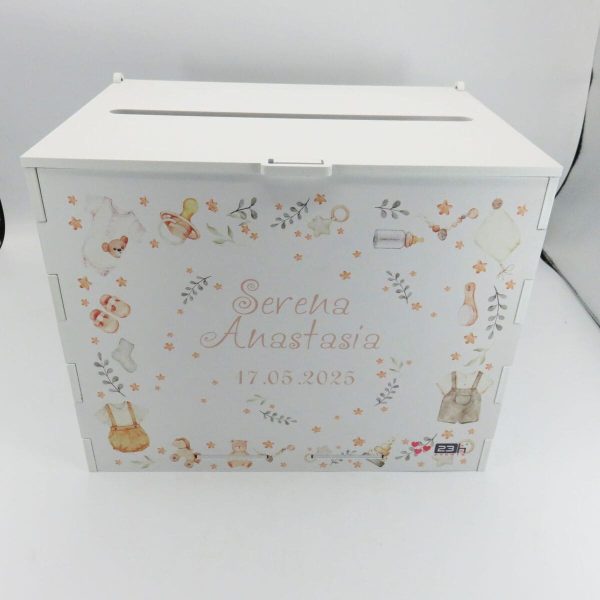Cutie dar botez, Puritate, model personalizat, 27x20x21cm ILIF502023 (10)