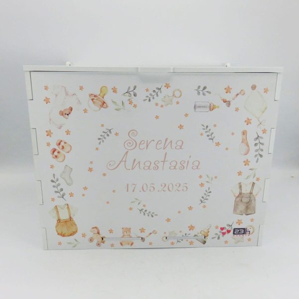 Cutie dar botez, Puritate, model personalizat, 27x20x21cm ILIF502023 (11)