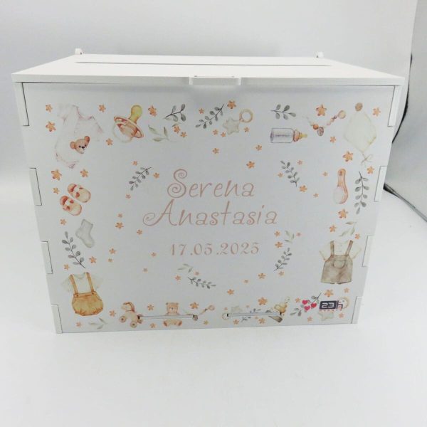 Cutie dar botez, Puritate, model personalizat, 27x20x21cm ILIF502023 (12)