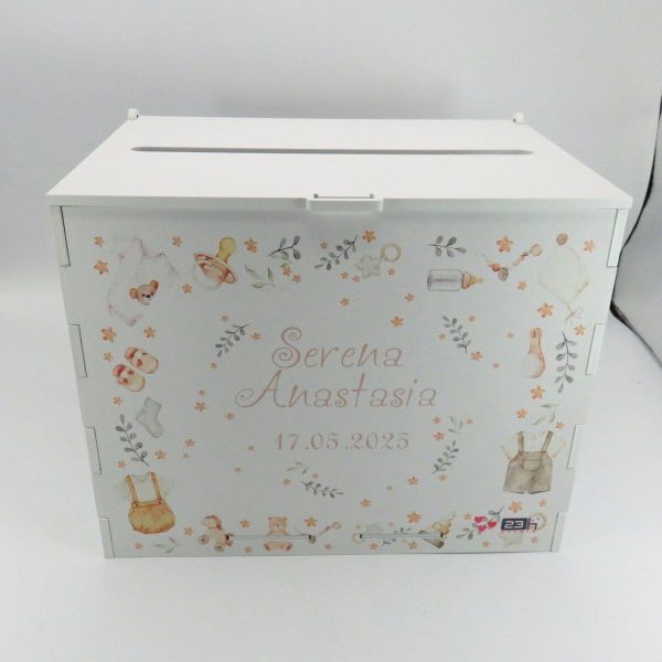 Cutie dar botez, Puritate, model personalizat, 27x20x21cm ILIF502023 (3)