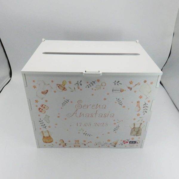 Cutie dar botez, Puritate, model personalizat, 27x20x21cm ILIF502023 (4)
