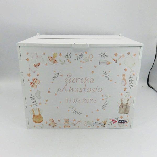Cutie dar botez, Puritate, model personalizat, 27x20x21cm ILIF502023 (5)