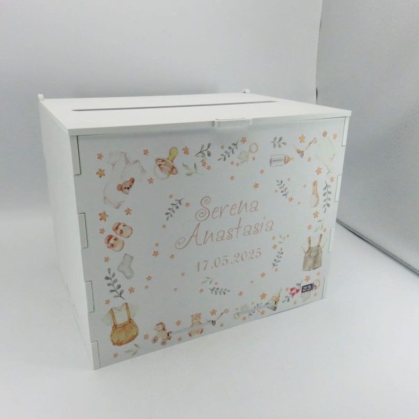 Cutie dar botez, Puritate, model personalizat, 27x20x21cm ILIF502023 (6)